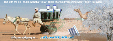 Desert snow thermal solar air conditioner