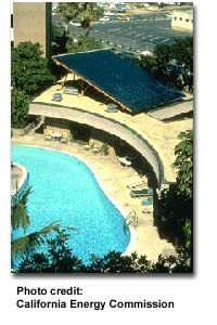 Photo credit: California Energy Commission Solar hot water system